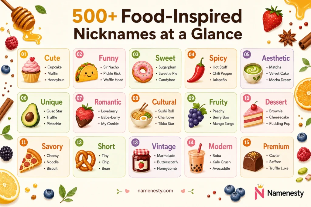Food-Inspired Nicknames