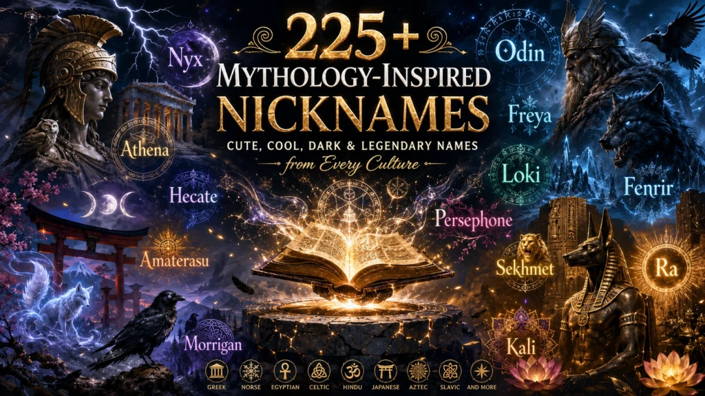 Mythology-Inspired Nicknames.