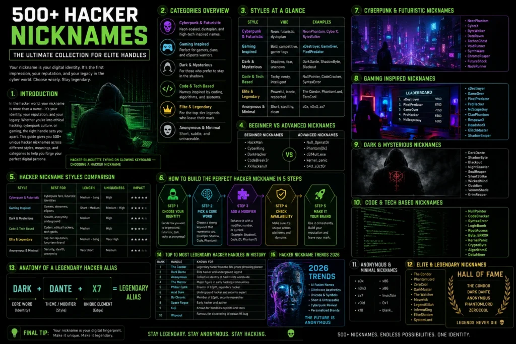 Hacker Nicknames