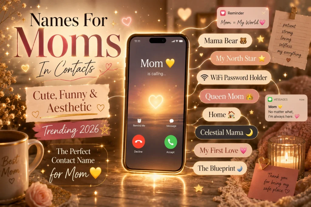 Names For Moms In Contacts