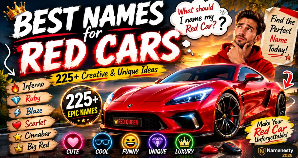 Red Car Names