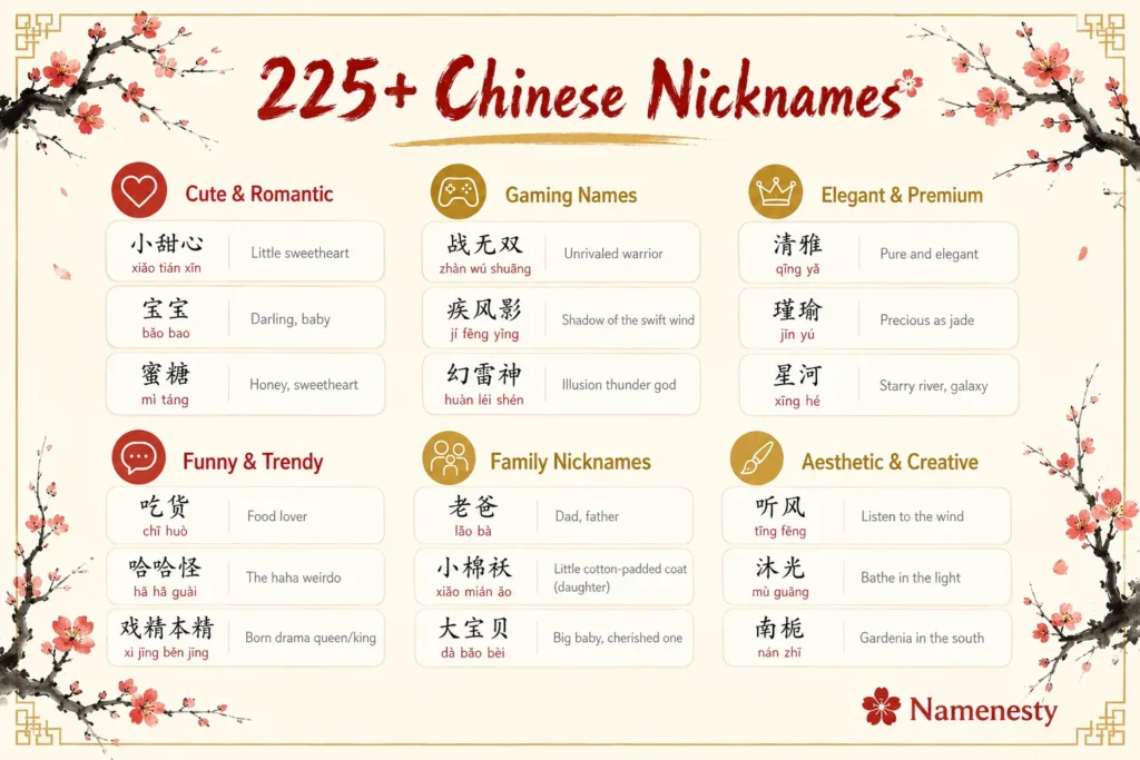 Chinese Nicknames