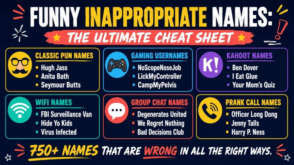 Funny Inappropriate Names