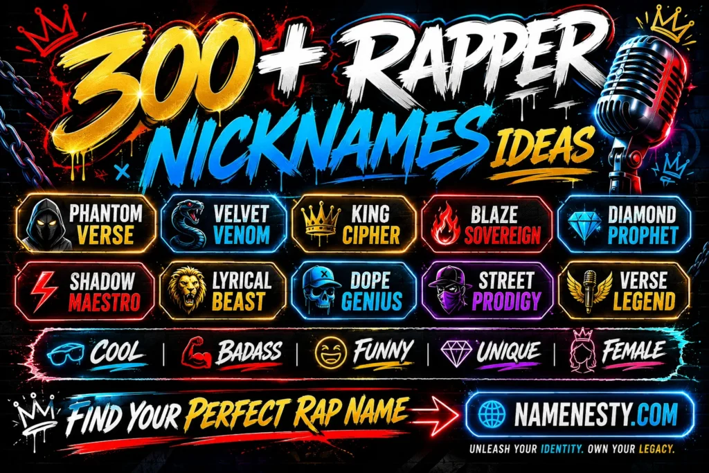 Rapper Nicknames Ideas