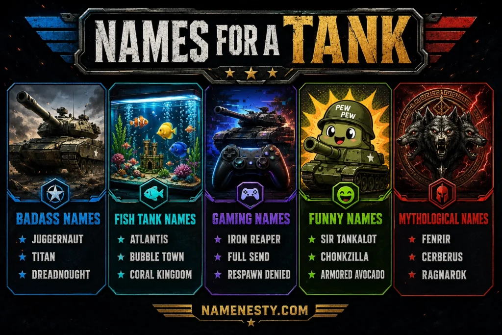 Names For A Tank