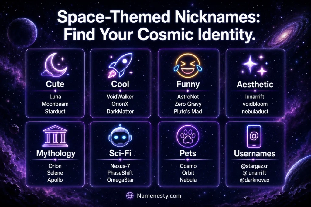 Space-Themed Nicknames