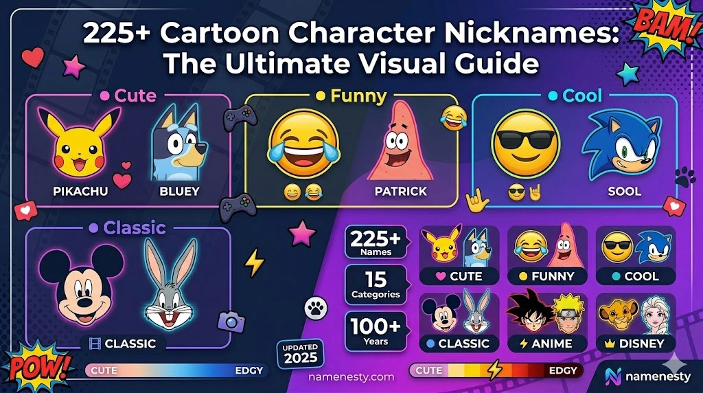 Cartoon Character Nicknames 