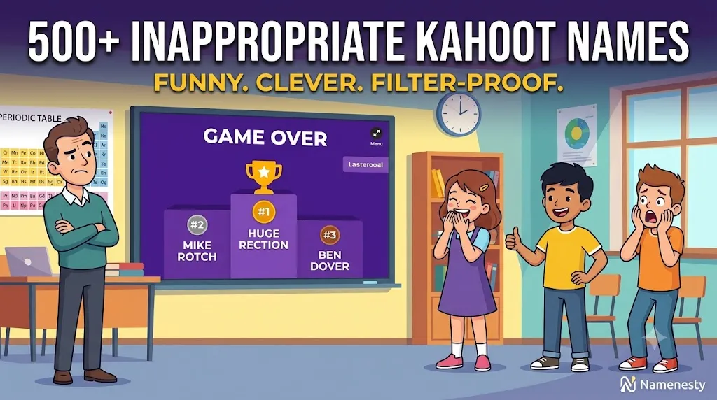 Inappropriate Kahoot Names
