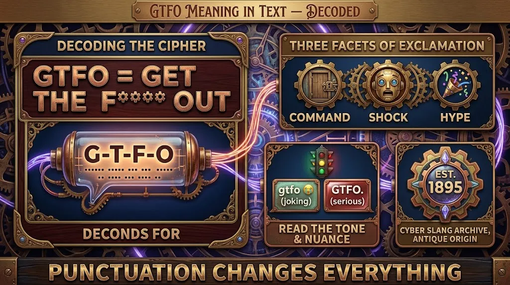 GTFO Meaning in Text