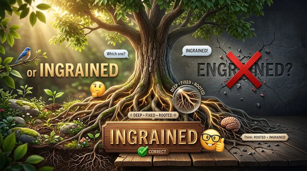 Ingrained or Engrained