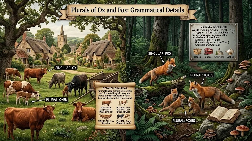 Plurals of Ox and Fox