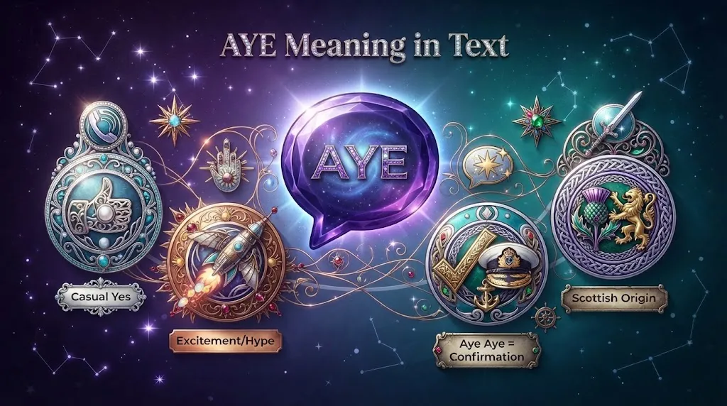 AYE Meaning in Text
