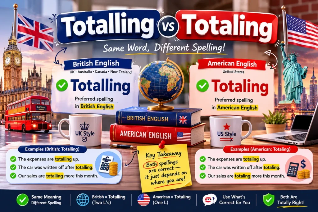 Totalling vs Totaling