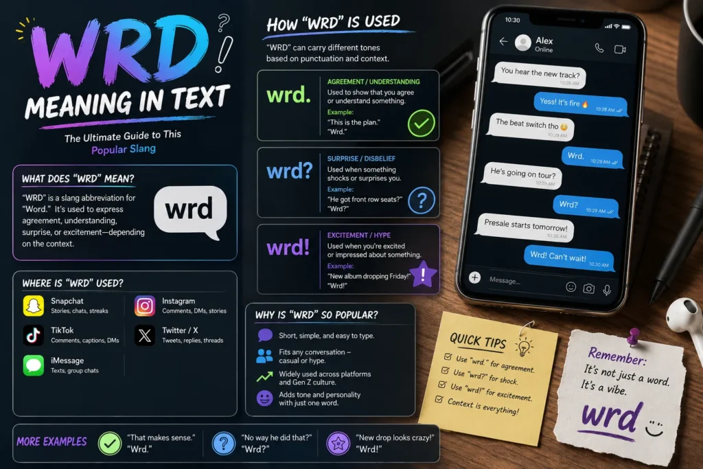 WRD Meaning in Text