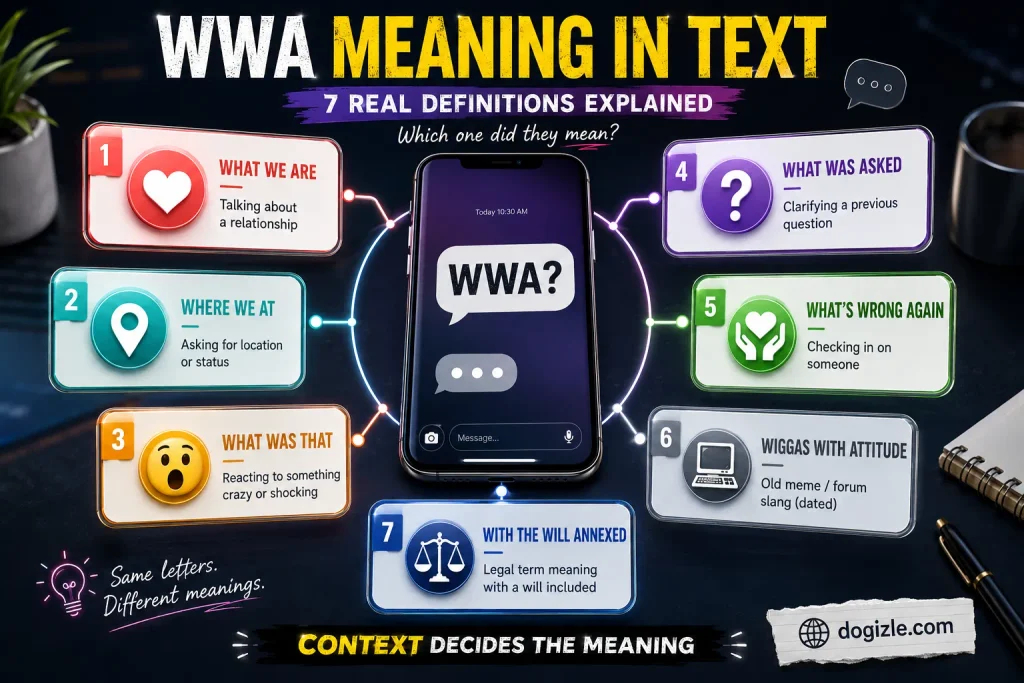 WWA Meaning in Text