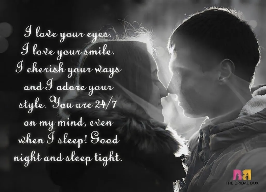 Late Night Romantic Captions for Him