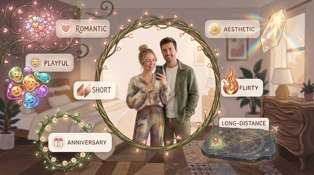 Intimate Couple Mirror Selfie Captions