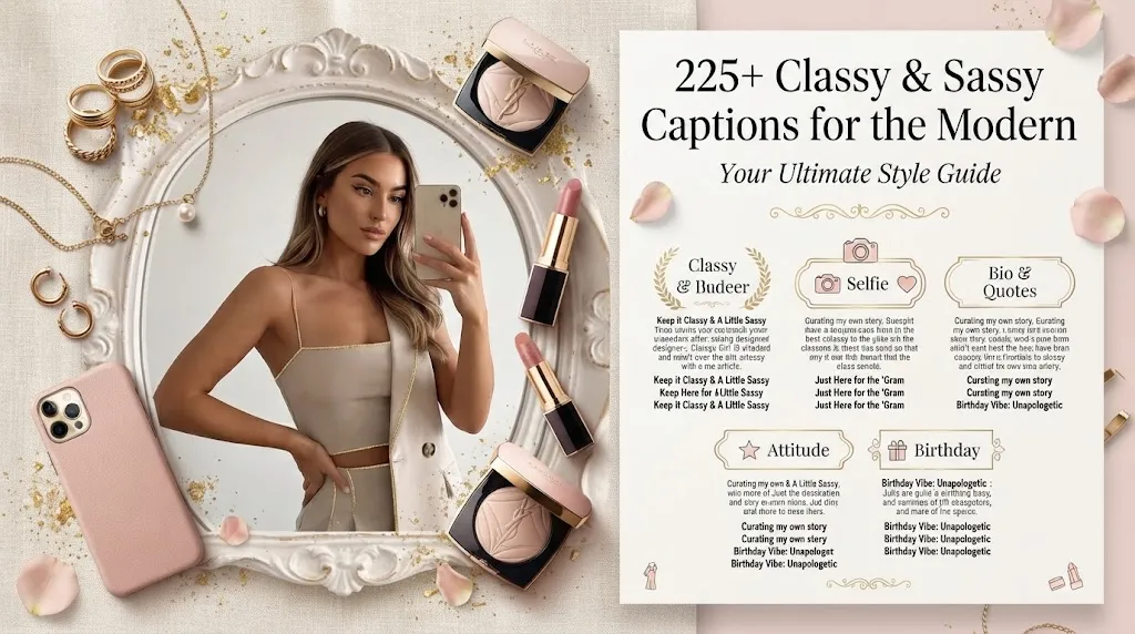 classy and sassy captions for girls