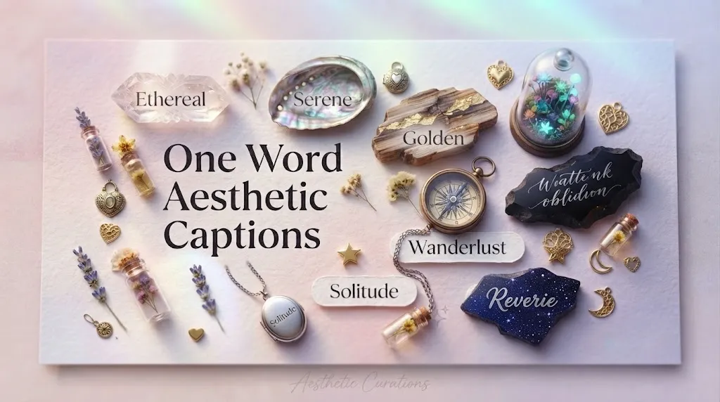 One Word Aesthetic Captions