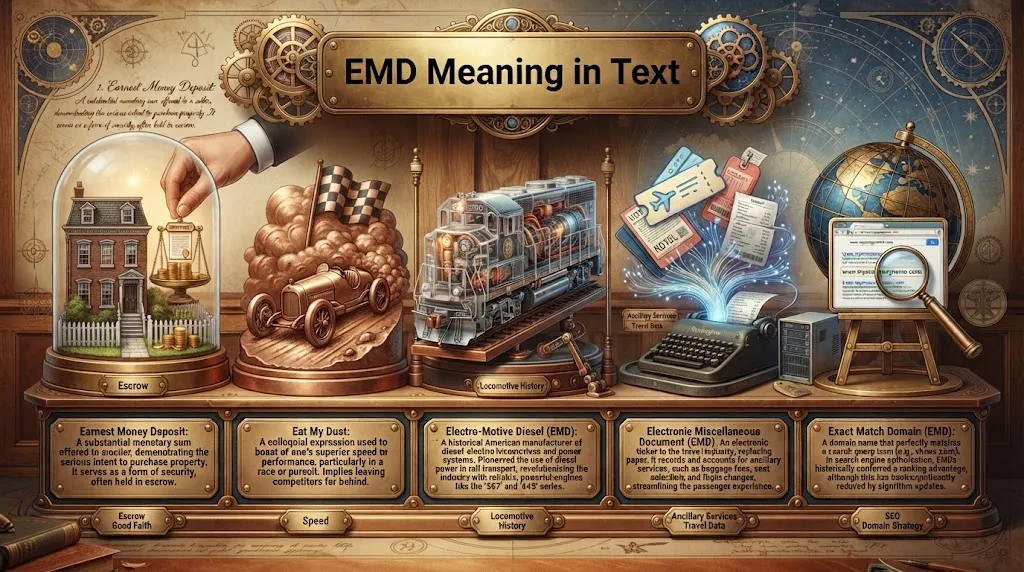 EMD Meaning in Text