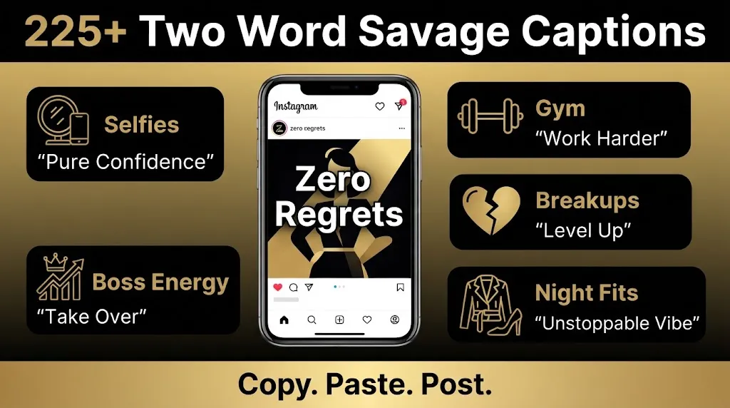 Two Word Savage Captions