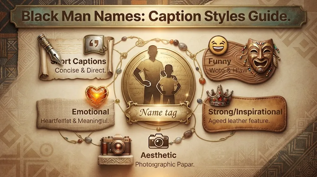 Black Man Names Captions