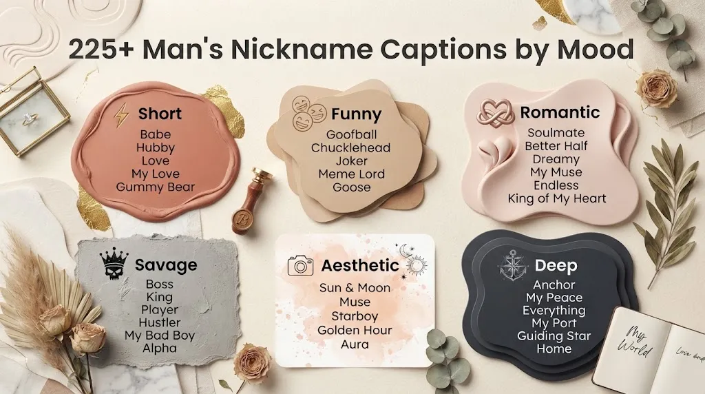 Man's Nickname Captions