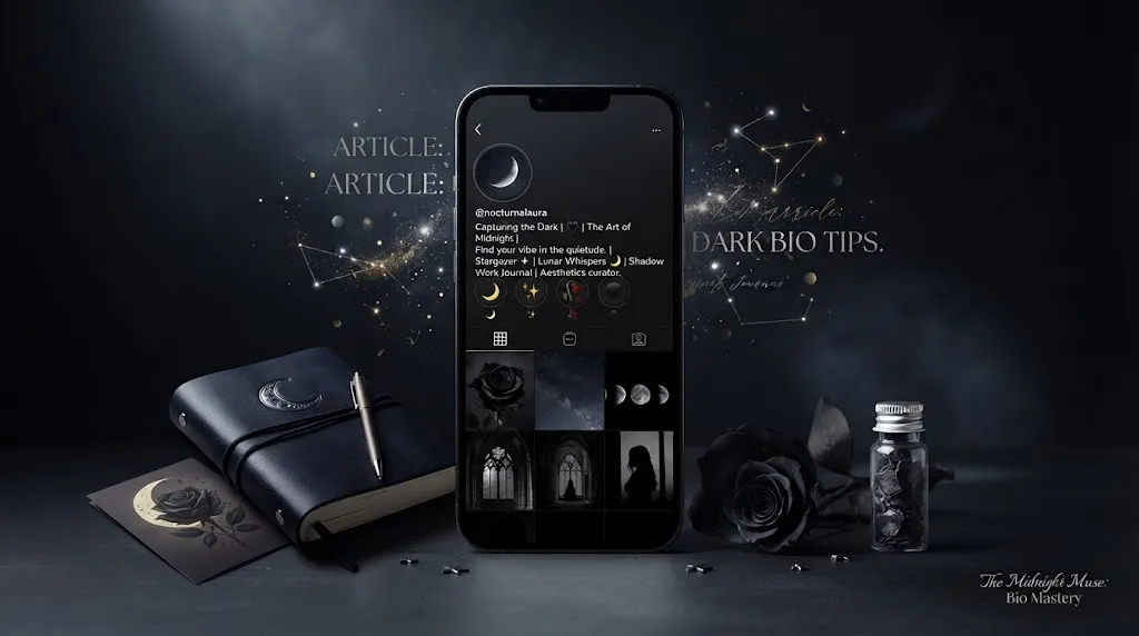 Dark Aesthetic Captions for Bio