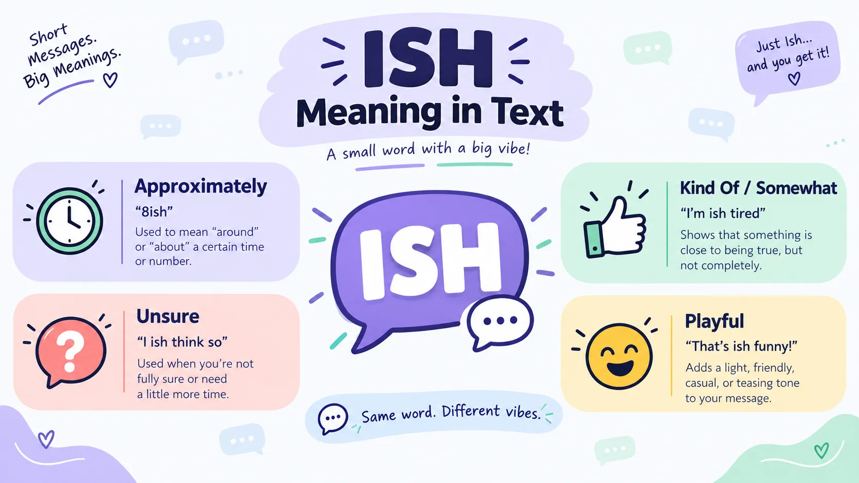 ISH Meaning in Text