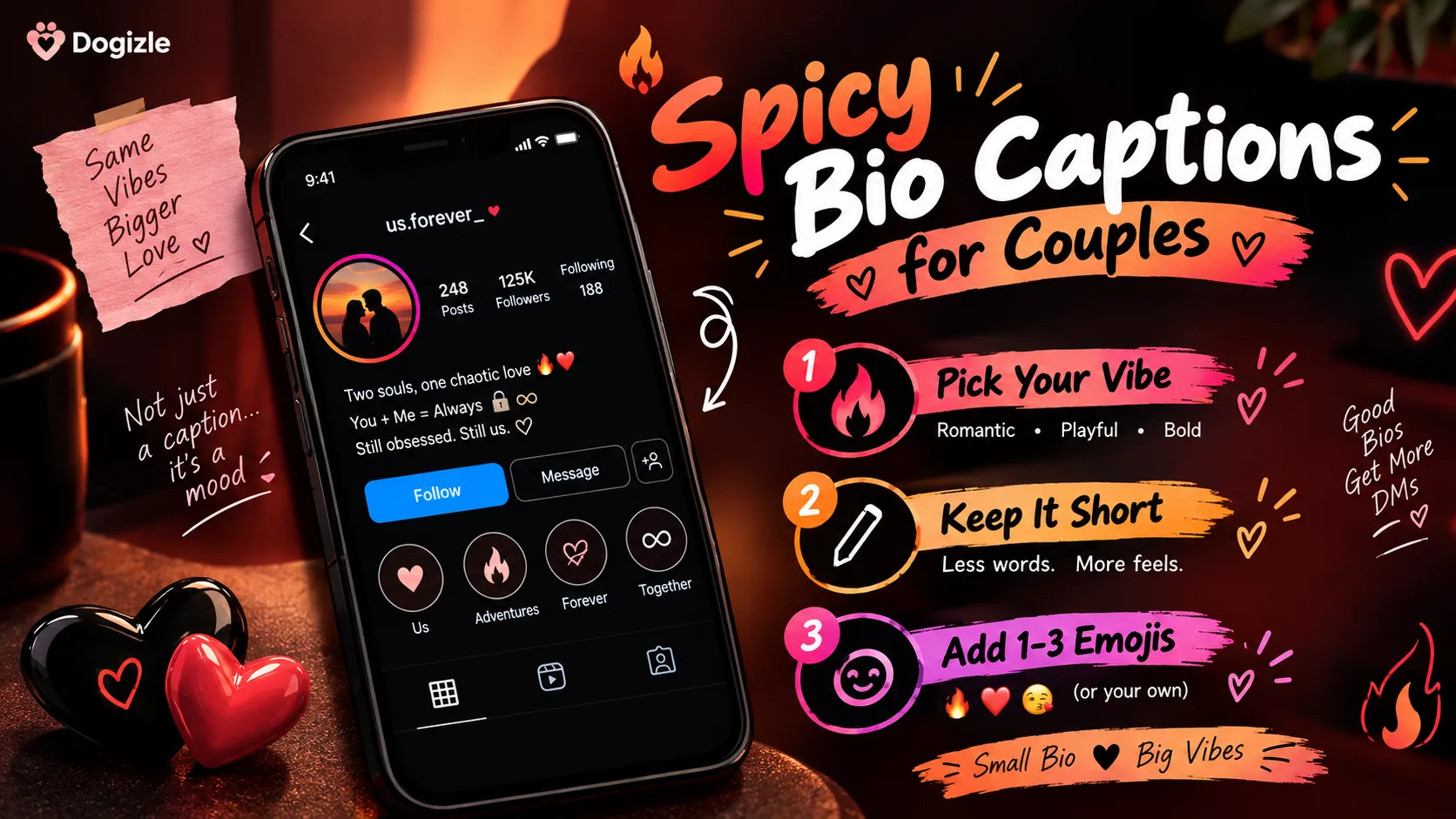 Spicy Bio Captions for Couples