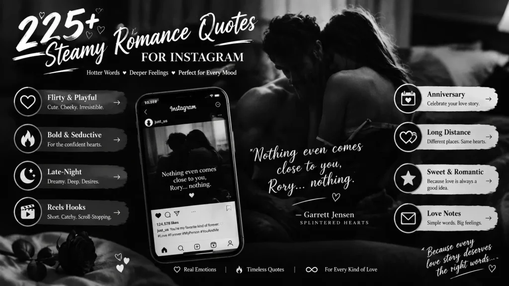 Steamy Romance Quotes for Instagram