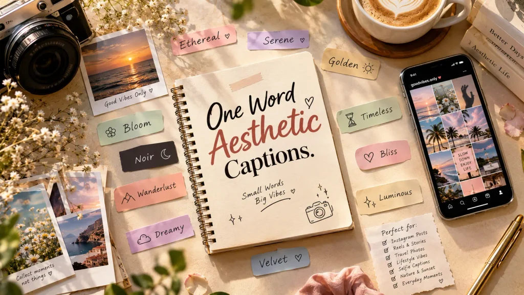 One Word Aesthetic Captions