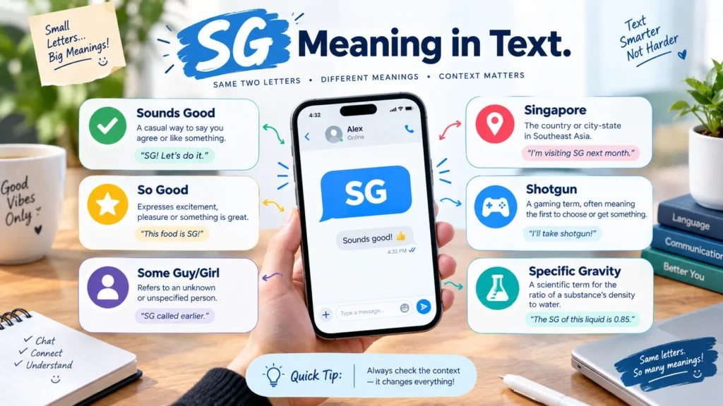  SG Meaning in Text
