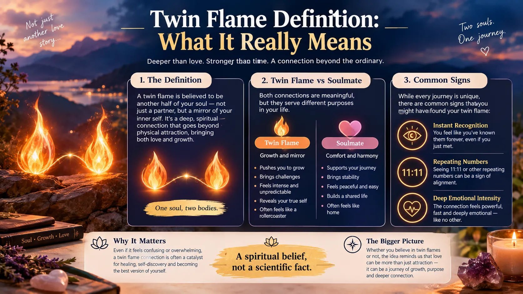 Twin Flame Definition Captions