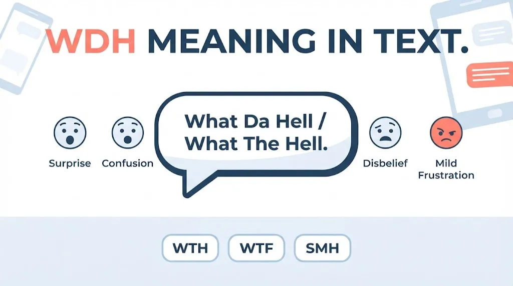 WDH Meaning in Text