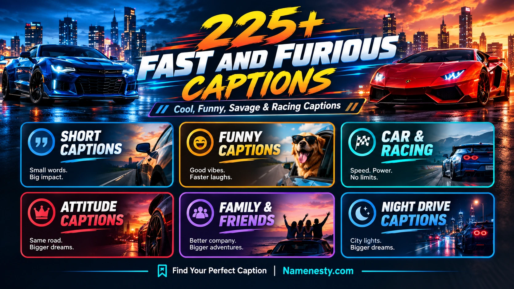 Fast and Furious Captions