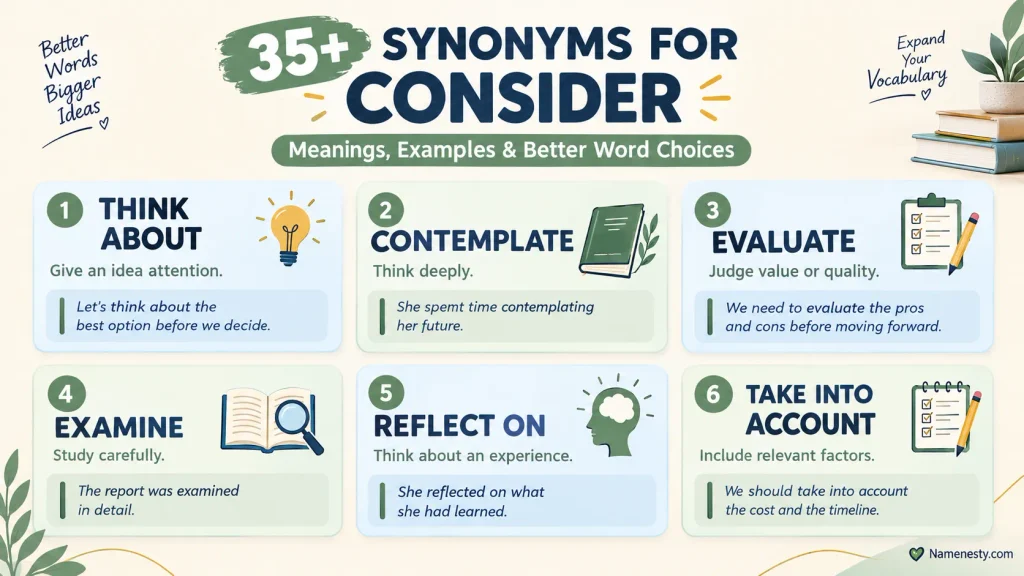 Consider Synonyms