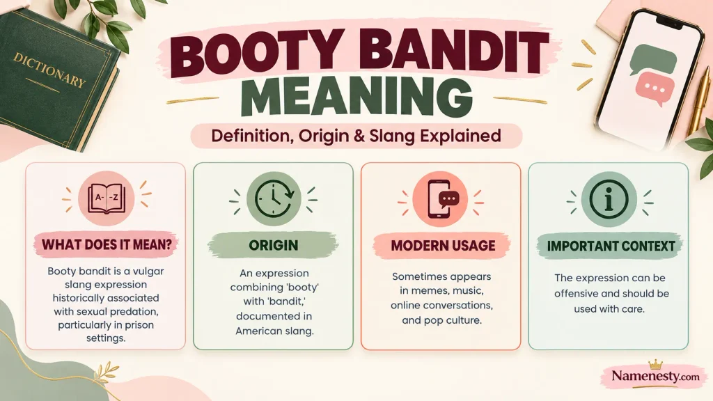 Learn how booty bandit is used in historical slang and modern online conversations, with important context for understanding the phrase.
