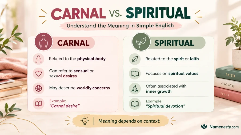 What Does Carnal Mean