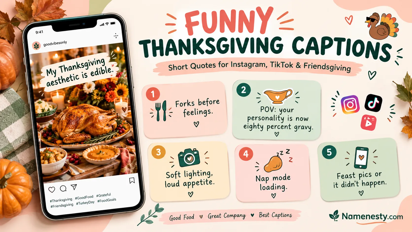 Short and Funny Thanksgiving Quotes