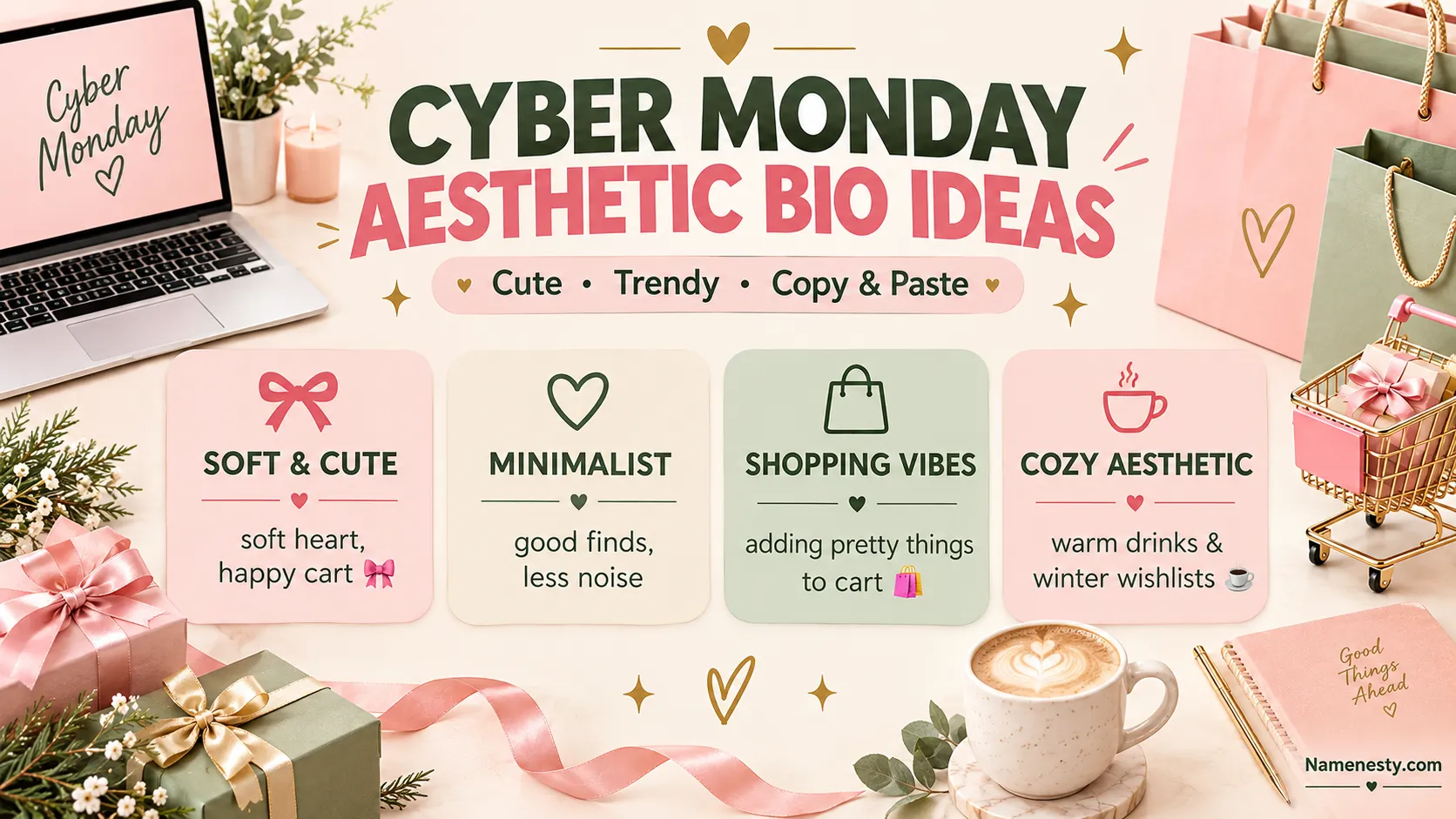 Cyber Monday Aesthetic Bio Ideas