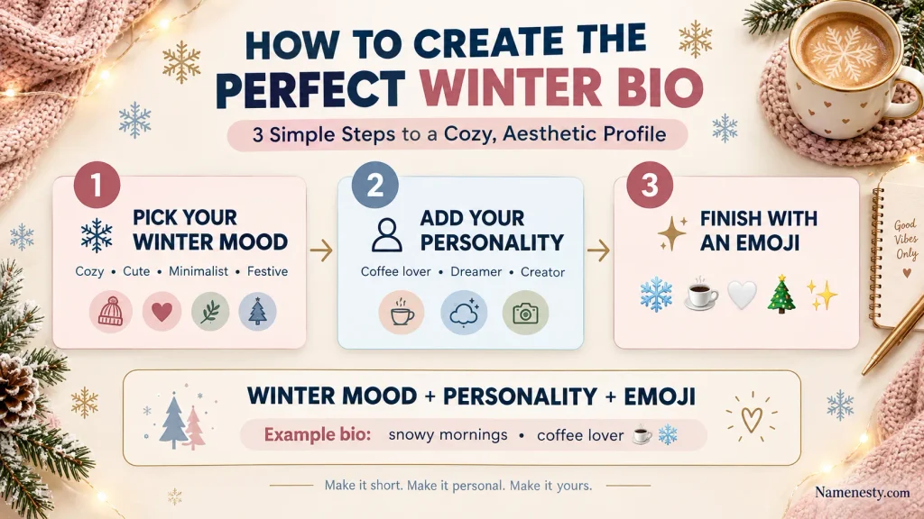 Aesthetic Winter & Holiday Bios