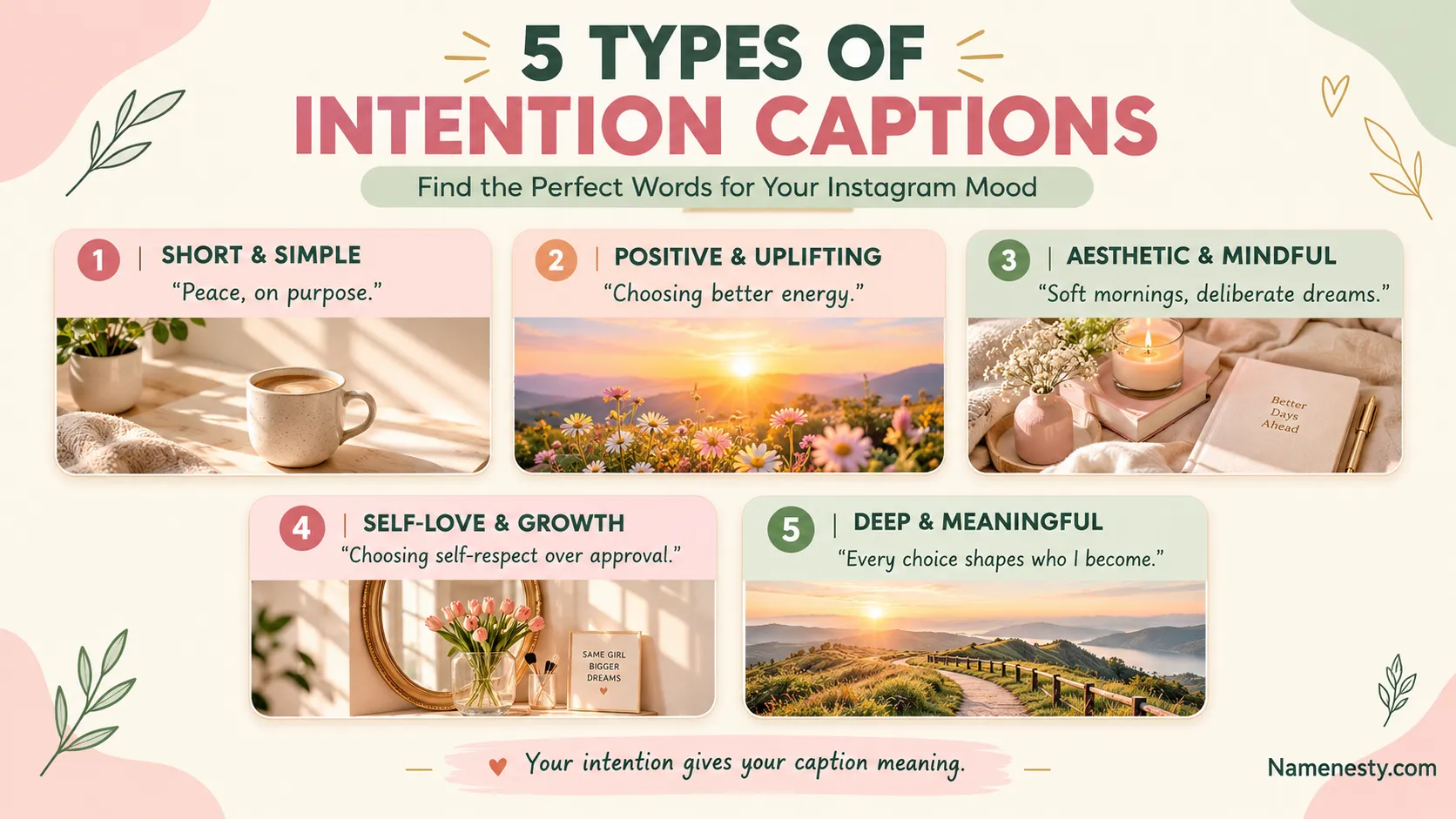  Best Intention Captions