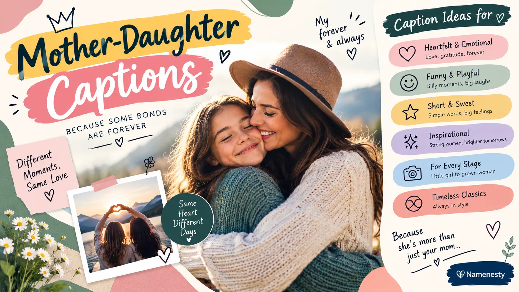 Mother Daughter Captions