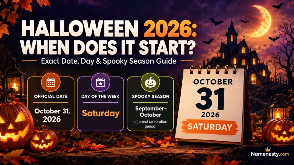 Halloween Starting Date