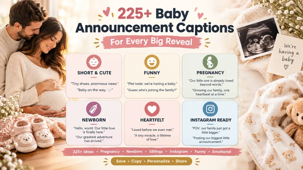 Baby Announcement Captions