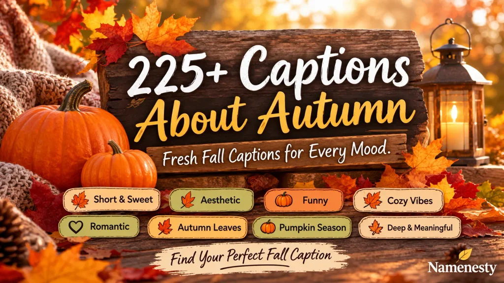 Captions About Autumn