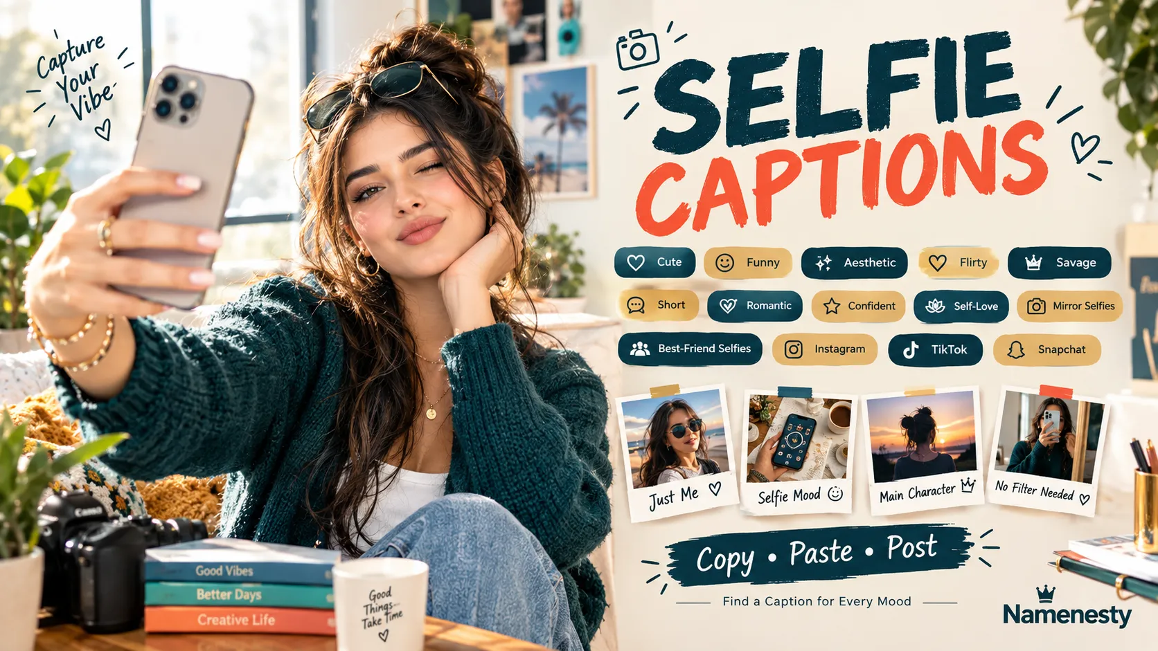 selfie captions