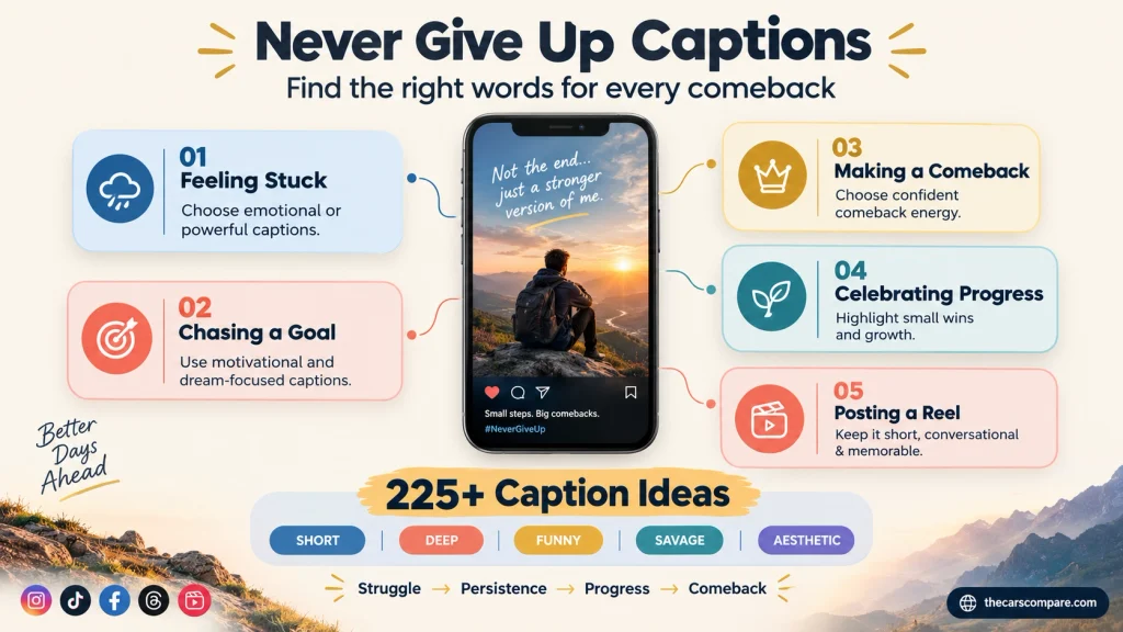 Never Give Up Captions