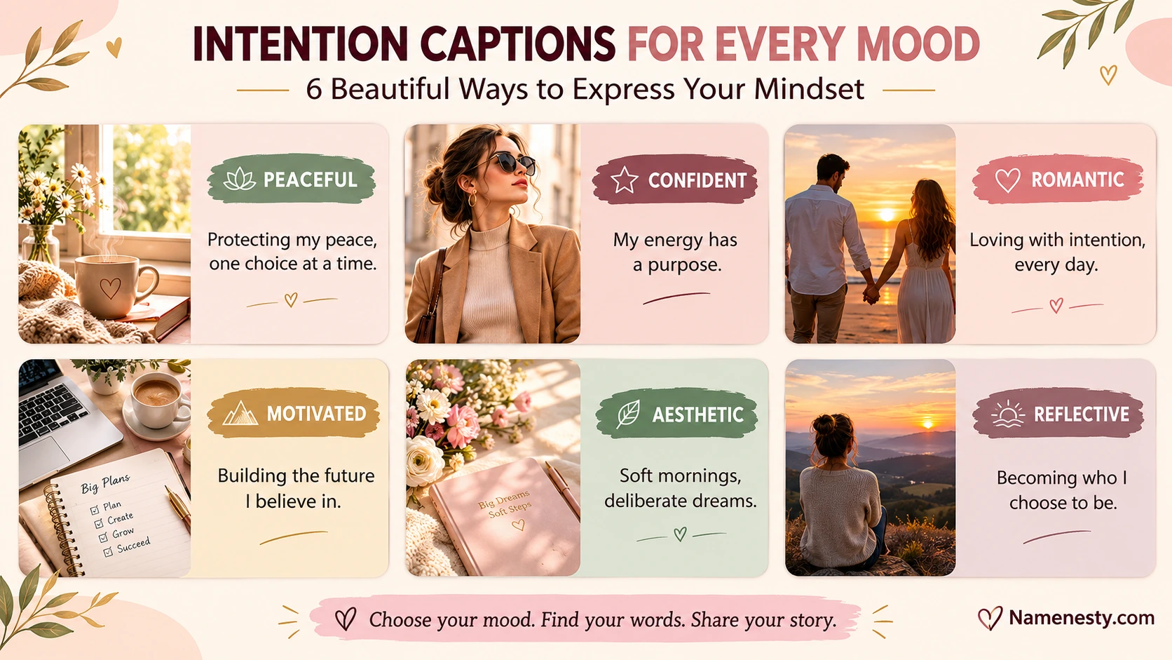  Best Intention Captions